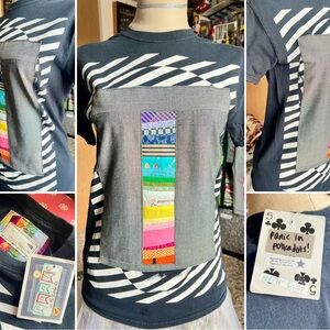 Patchwork Quilt Tee Shirt - Alice in Wonderland